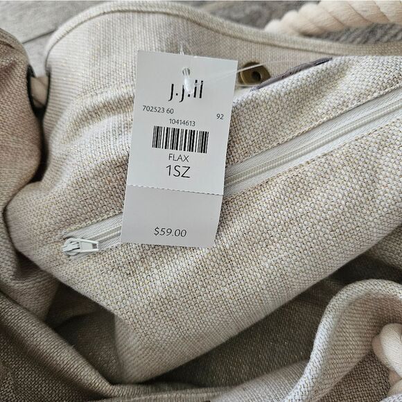 J. Jill Flax Sparkle Canvas Tote Bag - Picture 9 of 14